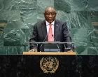 South Africa's President Cyril Ramaphosa addresses the 80th United Nations General Assembly at U.N. headquarters in New York, U.S., September 23, 2025. REUTERS/Eduardo Munoz/Eduardo Munoz