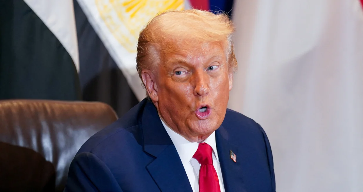 U.S. President Donald Trump attends a multilateral meeting during the 80th United Nations General Assembly, in New York City, New York, U.S., September 23, 2025. REUTERS/Al Drago/Alexander Drago