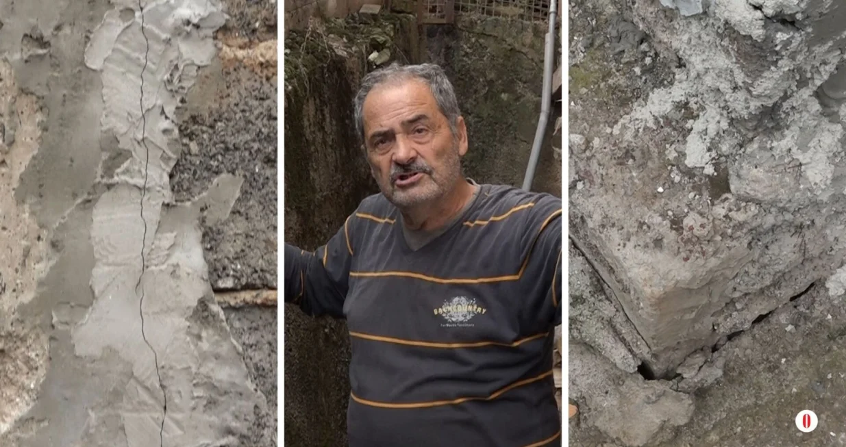 Fikret Paćariz nam je pokazao štetu na njegovoj kući/O Kanal