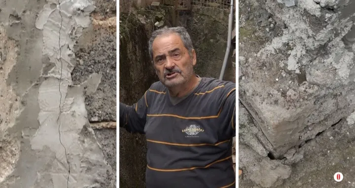 Fikret Paćariz nam je pokazao štetu na njegovoj kući/O Kanal