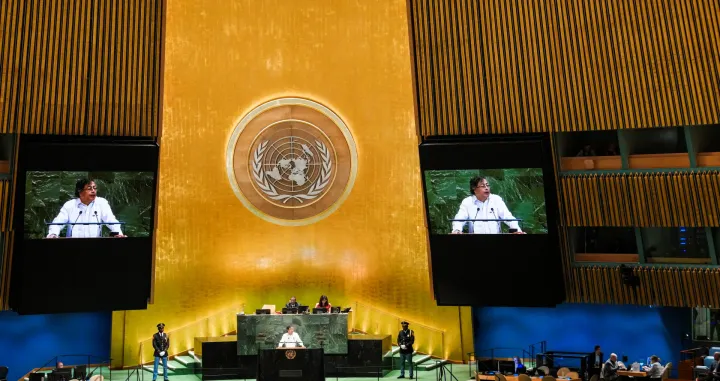 Govor Gustava Petra na Generalnoj skupštini UN-a/Eduardo Munoz