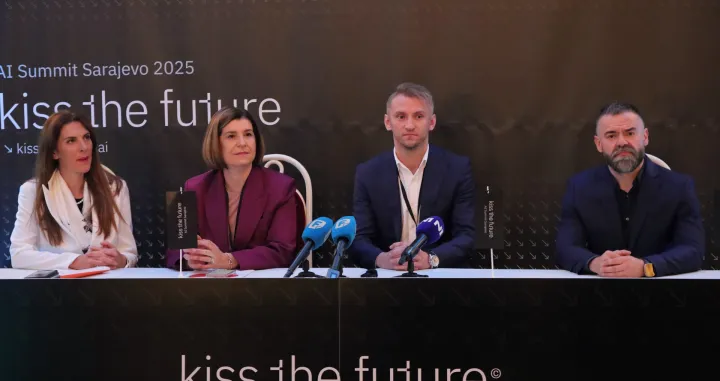 Konferencija u povodu događaja 'Kiss the Future AI Summit Sarajevo 2025', posvećenog vještačkoj inteligenciji i njenoj primjeni/Senad Gubelić