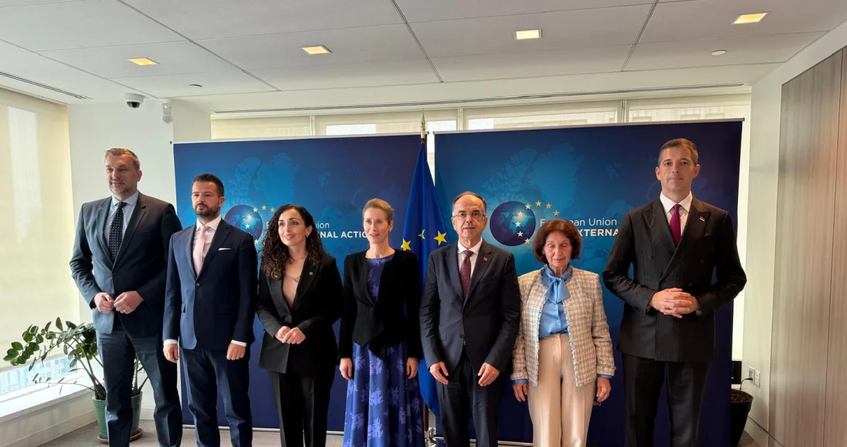 Elmedin Konaković, Jakov Milatović, Vjosa Osmani, Kaja Kallas, Marko Đurić; neformalni ručak lidera Zapadnog Balkana//