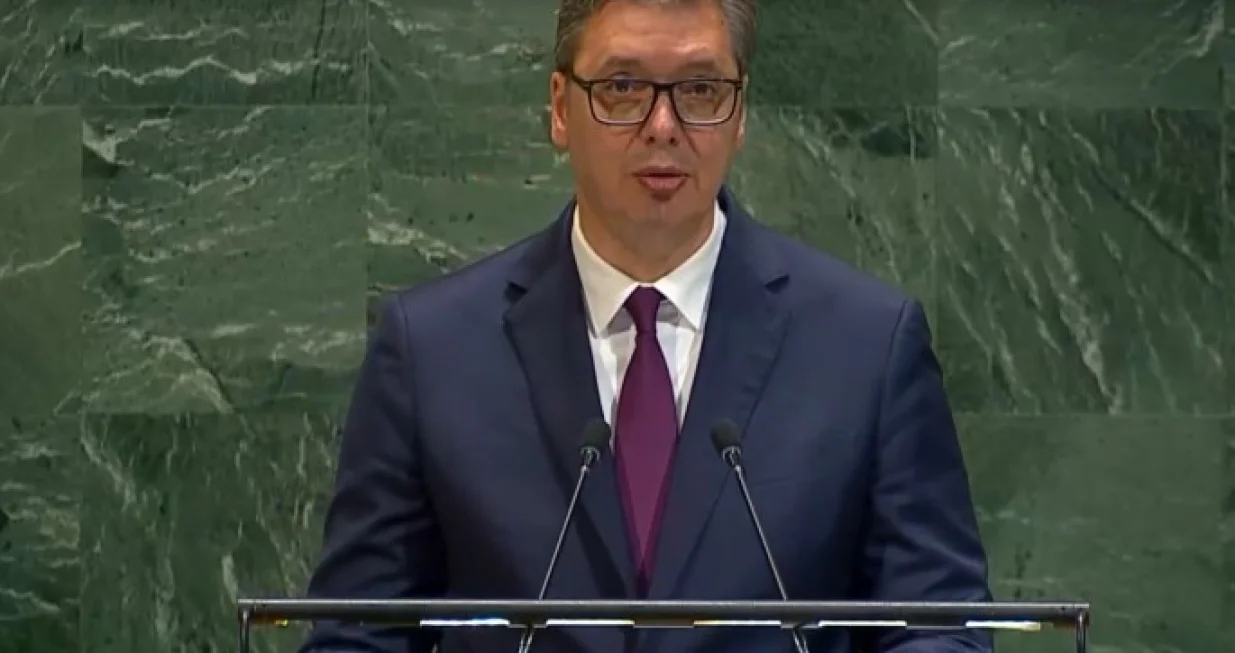 aleksandar vučić generalna skupština un /screenshot/Screenshot