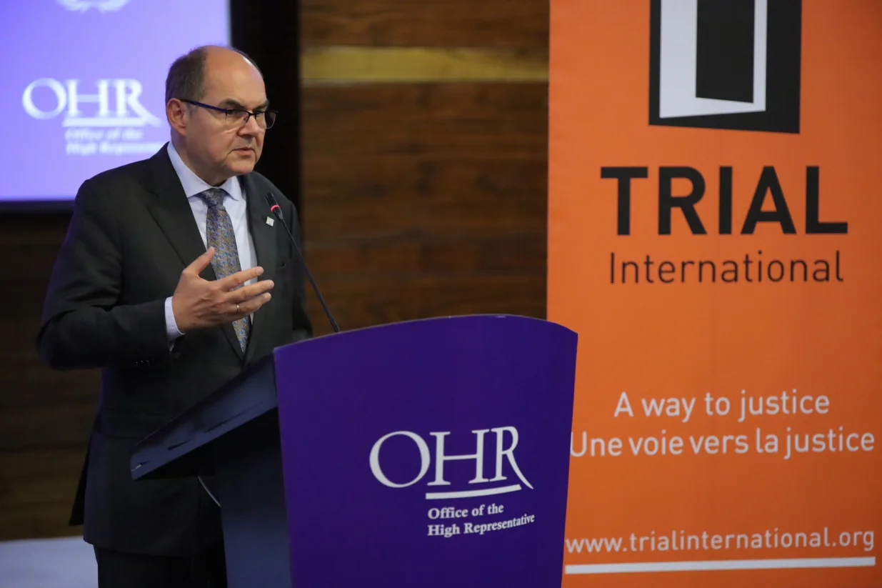 Konferencija za medije visokog predstavnika Christiana Schmidta i direktora Međunarodne akademije nirnber&scaron;kih principa, profesora Christopha Safferlinga/Senad Gubelić