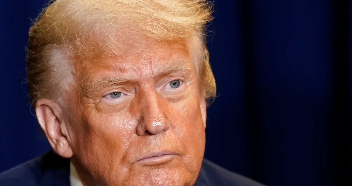 U.S. President Donald Trump attends a meeting with Argentina's President Javier Milei (not pictured) during the 80th United Nations General Assembly, in New York City, New York, U.S., September 23, 2025. REUTERS/Al Drago/Alexander Drago