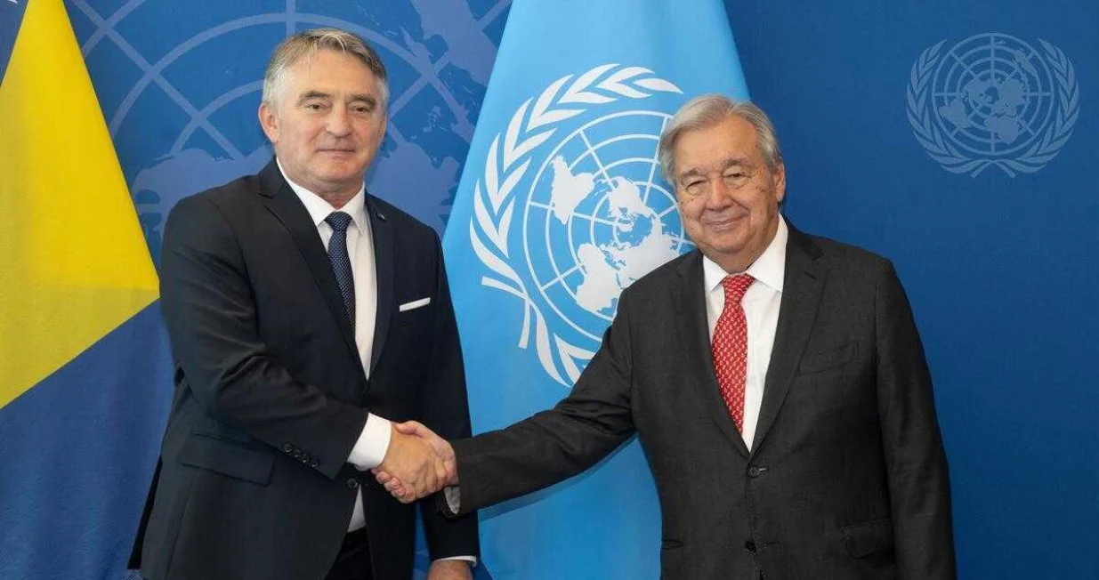 Željko Komšić i Antonio Guterres, susret u New Yorku/