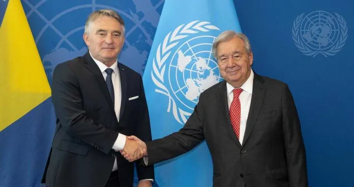 Željko Komšić i Antonio Guterres, susret u New Yorku/