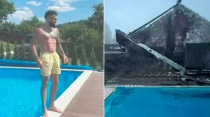 Vikendica, Jala Brat, izgorjela vikendica, Nišićka visoravan/