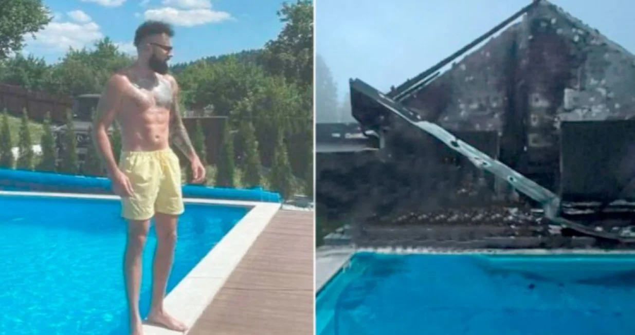 Vikendica, Jala Brat, izgorjela vikendica, Nišićka visoravan/