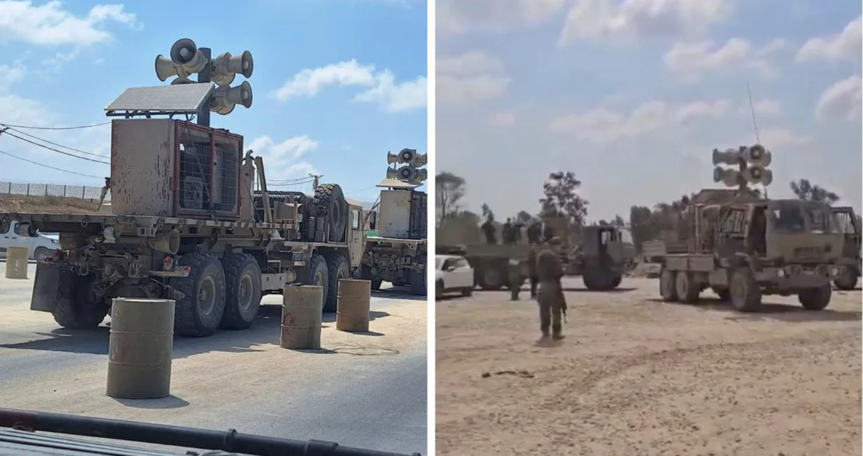 Izraelska vojska (IDF) postavila zvučnike na granici s Pojasom Gaze kako bi emitovali govor Benjamina Netanyahua pred Generalnom skupštinom UN-a/Itay Blumental