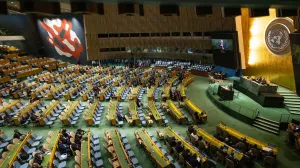 Većina državnih delegacija napustila je sjednicu Generalne skupštine Ujedinjenih nacija (GSUN) u petak, neposredno prije nego što je izraelski premijer Benjamin Netanyahu počeo obraćanje tom tijelu/Mostafa Bassim