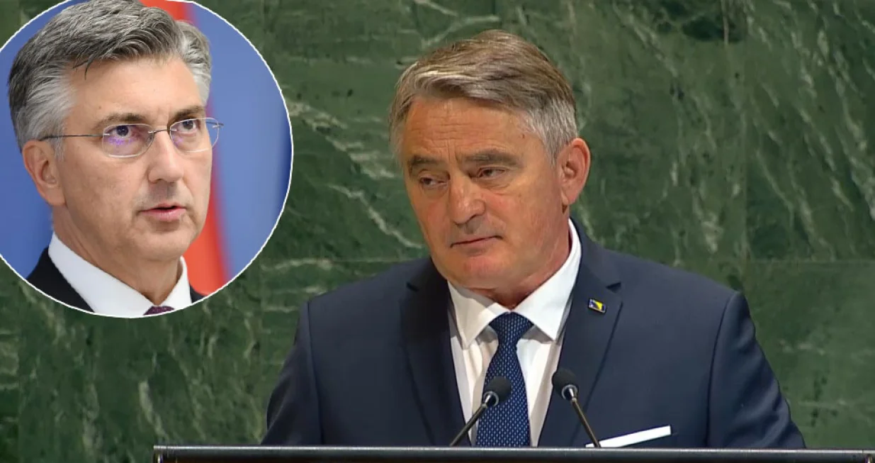 Andrej Pljenković, željko komšić, komšić u un-u, odgovor plenkovića/Screenshot/Oslobođenje