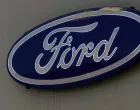 epa09828789 A view of the logo of Ford at a car show room in Moscow Russia, 16 March 2022. On 24 February Russian troops had entered Ukrainian territory in what the Russian president declared a 'special military operation', resulting in fighting and destruction in the country, a huge flow of refugees, and multiple sanctions against Russia. As the result of sanctions imposed by the West on Russia, a number of automakers, including Volvo, BMW, Jaguar, Land Rover, Mercedes-Benz, Toyota, Mazda and others, have announced the suspension or limitation of their business in Russia, which had a significant impact on the Russian car market. EPA/MAXIM SHIPENKOV/Maxim Shipenkov
