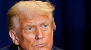 U.S. President Donald Trump attends a meeting with Argentina's President Javier Milei (not pictured) during the 80th United Nations General Assembly, in New York City, New York, U.S., September 23, 2025. REUTERS/Al Drago/Alexander Drago