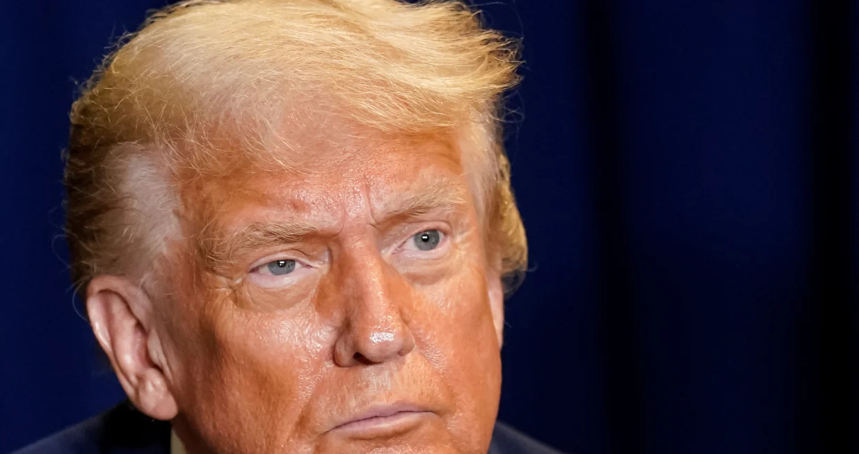 U.S. President Donald Trump attends a meeting with Argentina's President Javier Milei (not pictured) during the 80th United Nations General Assembly, in New York City, New York, U.S., September 23, 2025. REUTERS/Al Drago/Alexander Drago