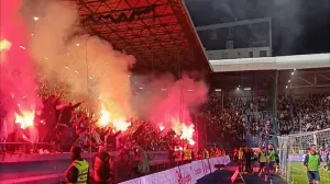 Radost navijača Željezničara nakon gola/Foto: 