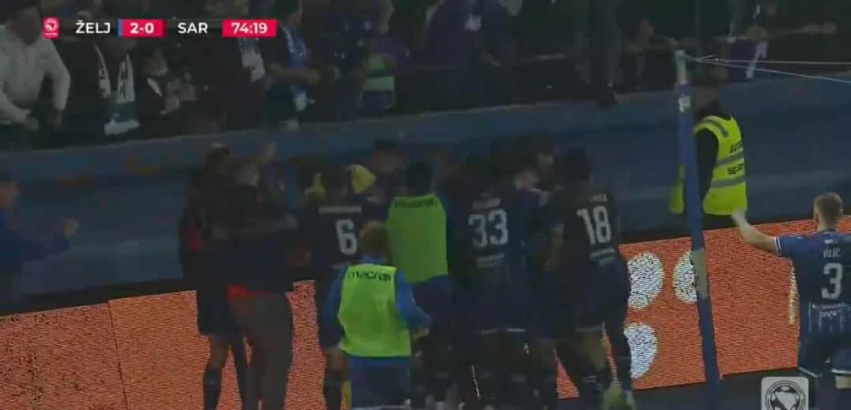Poništen gol Željezničara/Foto: 