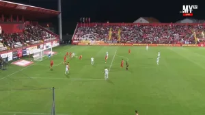 Gol Savića protiv Veleža (FOTO: Screenshot/MY TV)/Foto: 