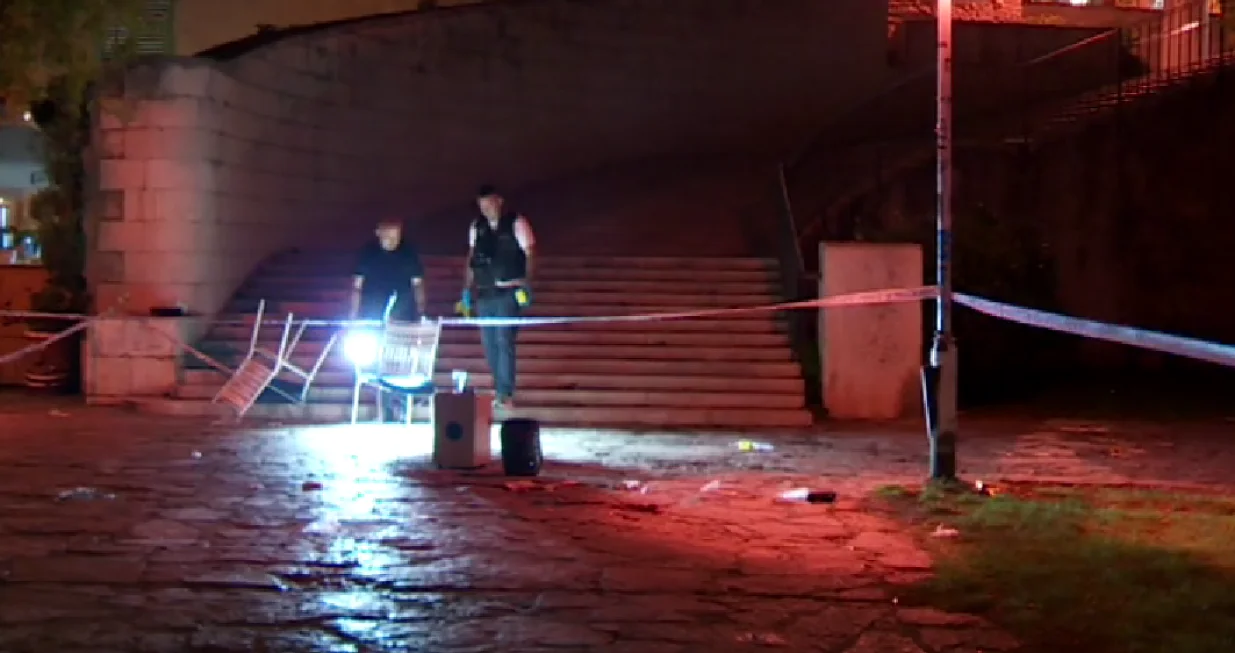 Signalna raketa, svadba, Šibenik ili Makarska (nisam siguran koji je slučaj), žena povrijeđena, žena poginula/Prtsc