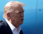 U.S. President Donald Trump speaks to the media as he arrives at Republic Airport in Farmingdale, New York, U.S., September 26, 2025. REUTERS/Elizabeth Frantz/Elizabeth Frantz