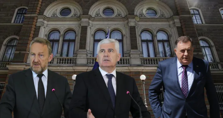 Izetbegović, Čović i Dodik/