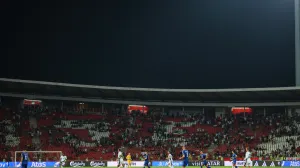 Soccer Football - World Cup - UEFA Qualifiers - Group K - Serbia v England - Stadion Rajko Mitic, Belgrade, Serbia - September 9, 2025 General view during the match Action Images via Reuters/Andrew Boyers/Foto: Andrew Boyers