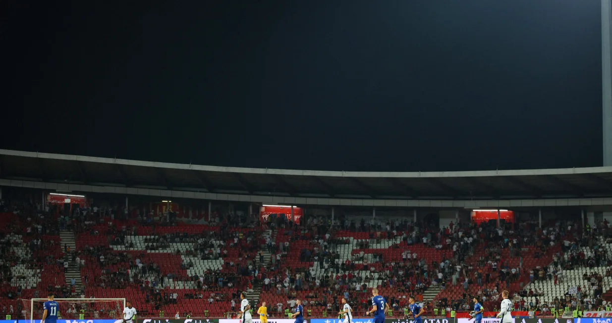 Soccer Football - World Cup - UEFA Qualifiers - Group K - Serbia v England - Stadion Rajko Mitic, Belgrade, Serbia - September 9, 2025 General view during the match Action Images via Reuters/Andrew Boyers/Foto: Andrew Boyers