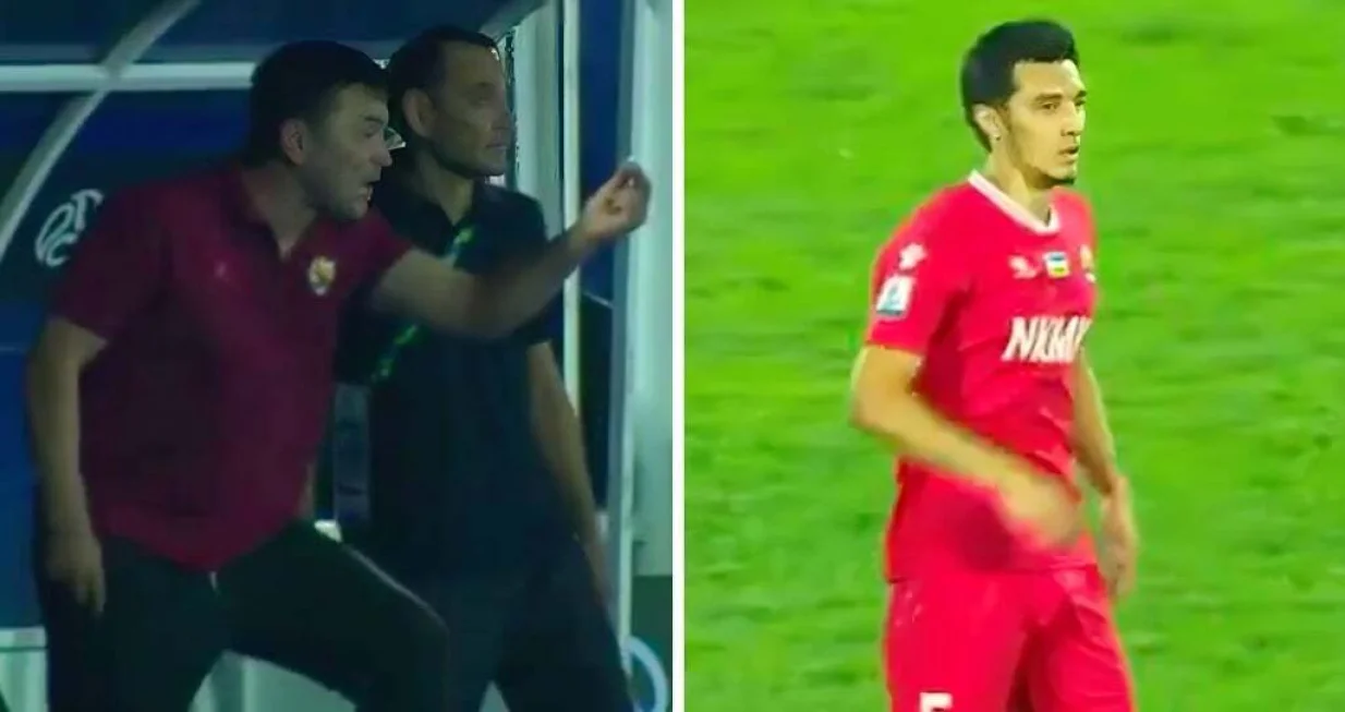 Komilov dva puta odbio da izađe iz igre (FOTO: Screenshot/Kolaž)/Foto: 