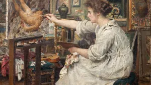 "Kćerka Jelica slika", 1921, Muzeji i galerije Konavala, Kuća Bukovac, Cavtat /Glorija Lizde/