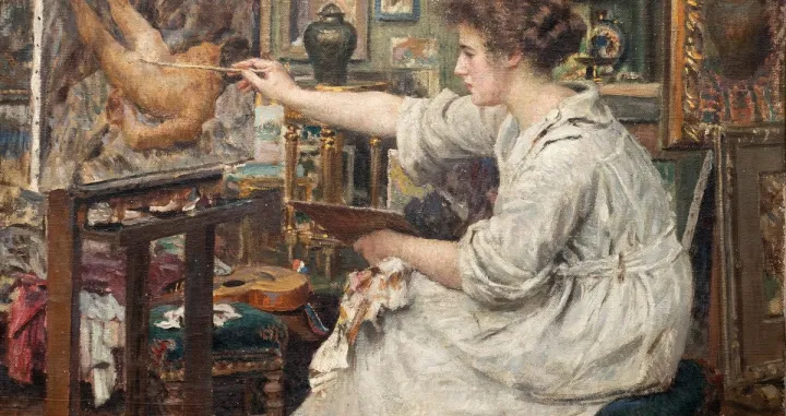 "Kćerka Jelica slika", 1921, Muzeji i galerije Konavala, Kuća Bukovac, Cavtat /Glorija Lizde/