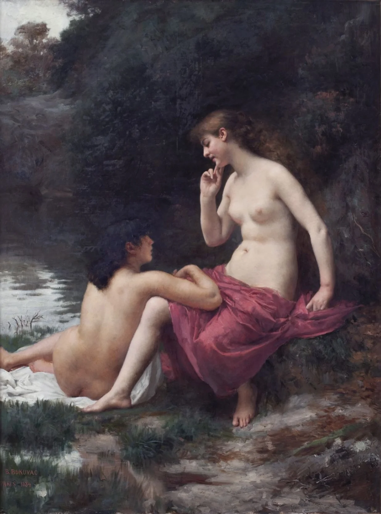 "Povjerljiva priča", 1884, Galerija umjetnina, Split /Ante Verzotti/