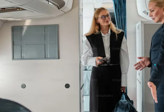 Stjuardesa ilustracija/