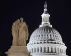 The Peace Monument, named Grief and History, at the U.S. Capitol in the hours before a partial government shutdown in Washington, D.C., U.S., September 30, 2025. REUTERS/Jonathan Ernst/Jonathan Ernst