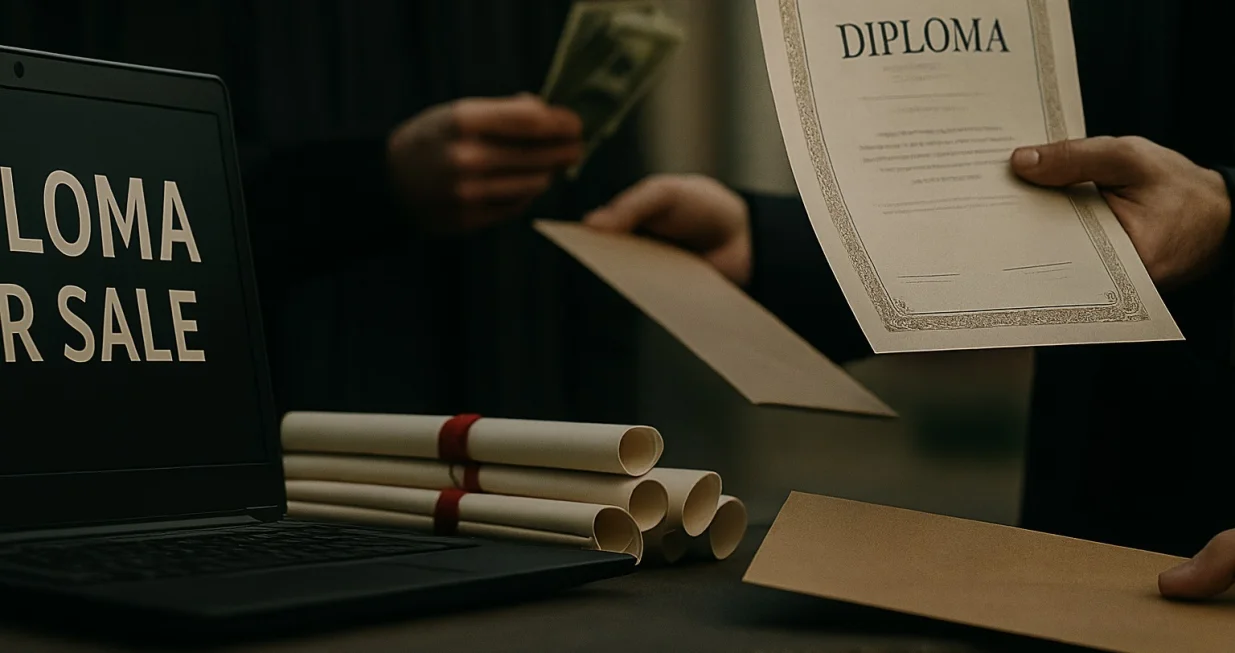 Prodaja - kupovina diploma/Ilustracija/ChatGPT/