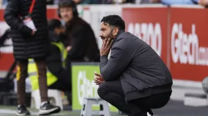 Soccer Football - Premier League - Brentford v Manchester United - GTech Community Stadium, London, Britain - September 27, 2025 Manchester United manager Ruben Amorim looks on Action Images via Reuters/Andrew Couldridge EDITORIAL USE ONLY. NO USE WITH UNAUTHORIZED AUDIO, VIDEO, DATA, FIXTURE LISTS, CLUB/LEAGUE LOGOS OR 'LIVE' SERVICES. ONLINE IN-MATCH USE LIMITED TO 120 IMAGES, NO VIDEO EMULATION. NO USE IN BETTING, GAMES OR SINGLE CLUB/LEAGUE/PLAYER PUBLICATIONS. PLEASE CONTACT YOUR ACCOUNT REPRESENTATIVE FOR FURTHER DETAILS../Foto: Andrew Couldridge