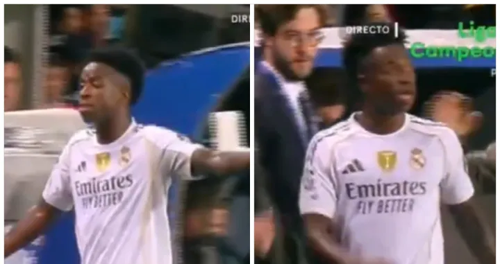 Frustrirana reakcija Viniciusa nakon izlaska iz igre (FOTO: Kolaž/TikTok)/Foto: 