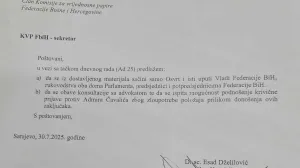 Pismo koje je Dželilović napisao i potpisao/
