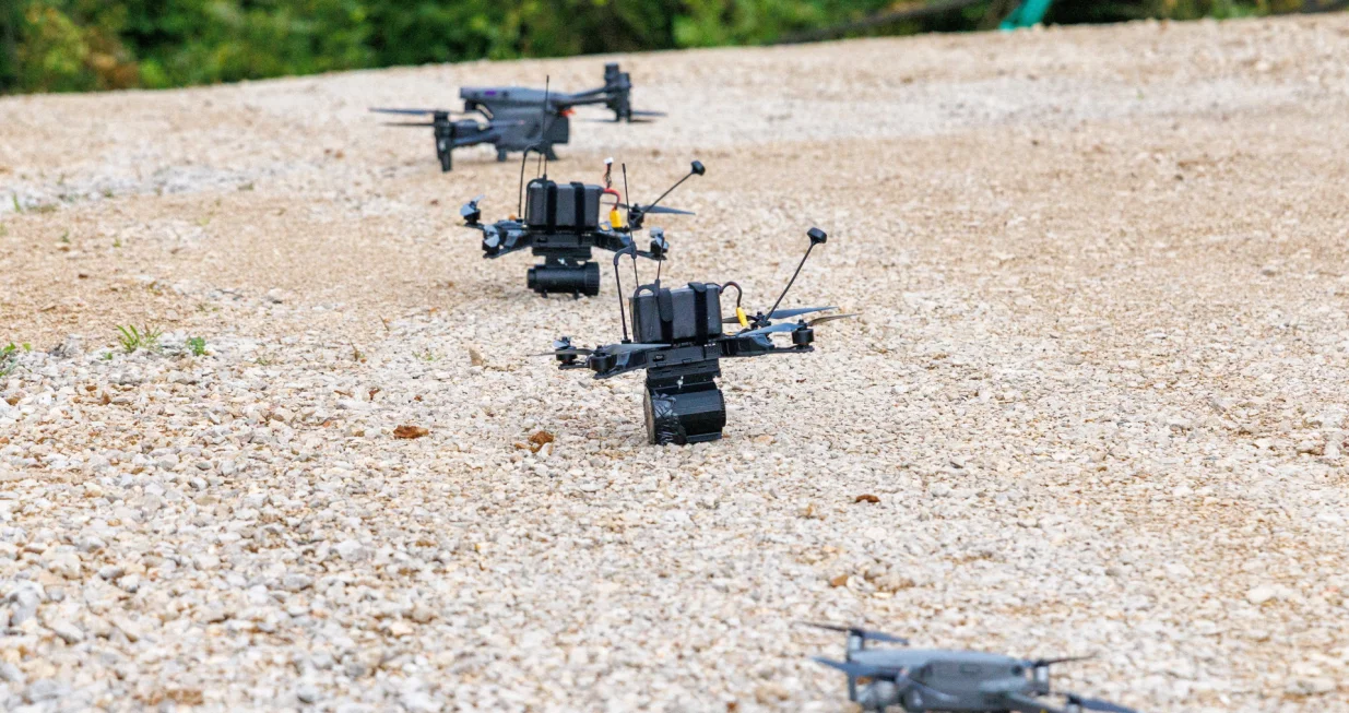 Orqa FPV drones before Croatian military exercise "Borbena moc 25" (Combat Power 25) in Slunj, Croatia, September 17, 2025. REUTERS/Antonio Bronic/Antonio Bronic
