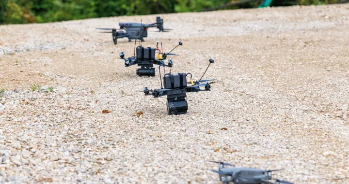 Orqa FPV drones before Croatian military exercise "Borbena moc 25" (Combat Power 25) in Slunj, Croatia, September 17, 2025. REUTERS/Antonio Bronic/Antonio Bronic