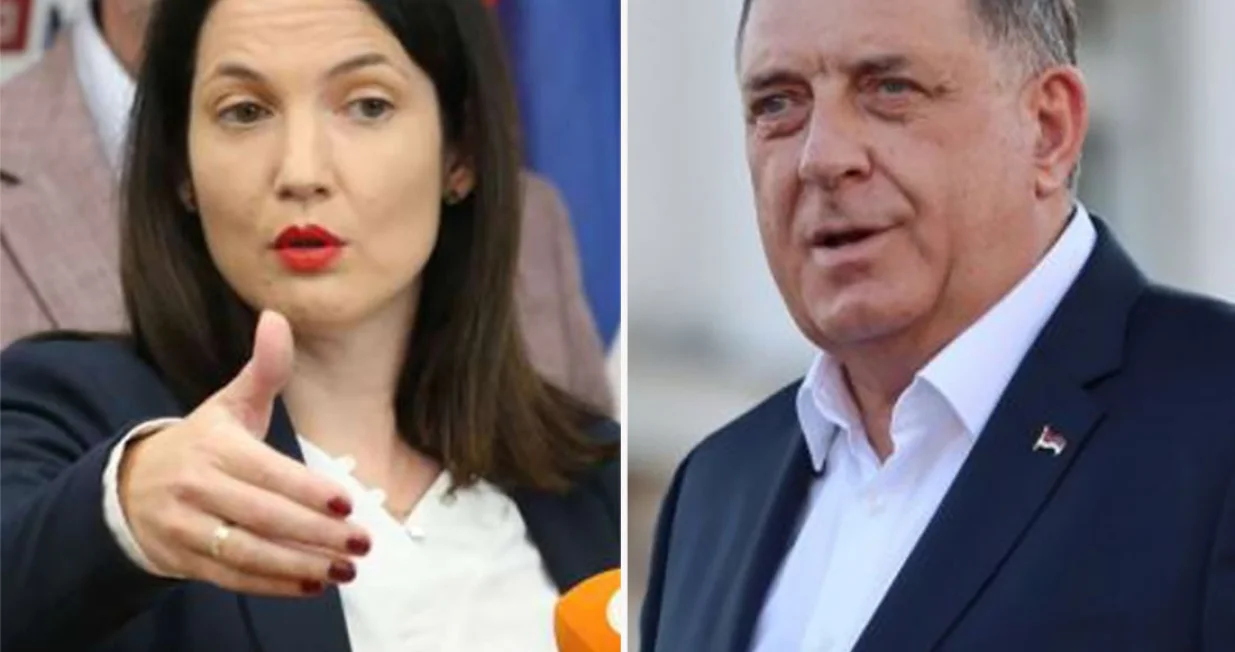 Jelena Trivić i Milorad Dodik/Lejla Sofradžija