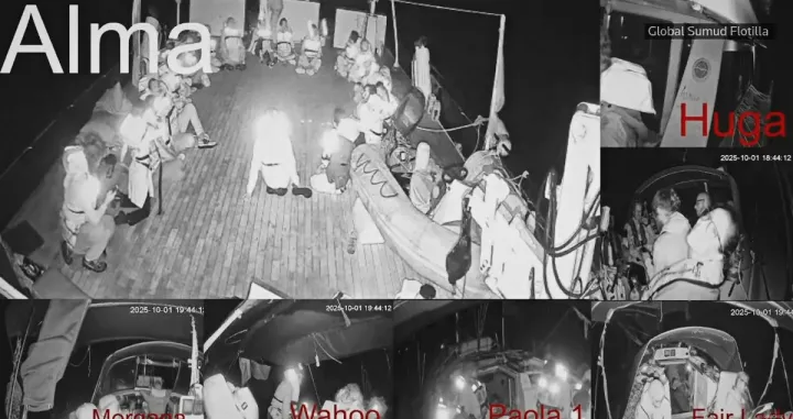 Aktivisti s brodova za Gazu: "Dolaze po nas, okružili su nas"Screenshot: YouTube/Screenshot