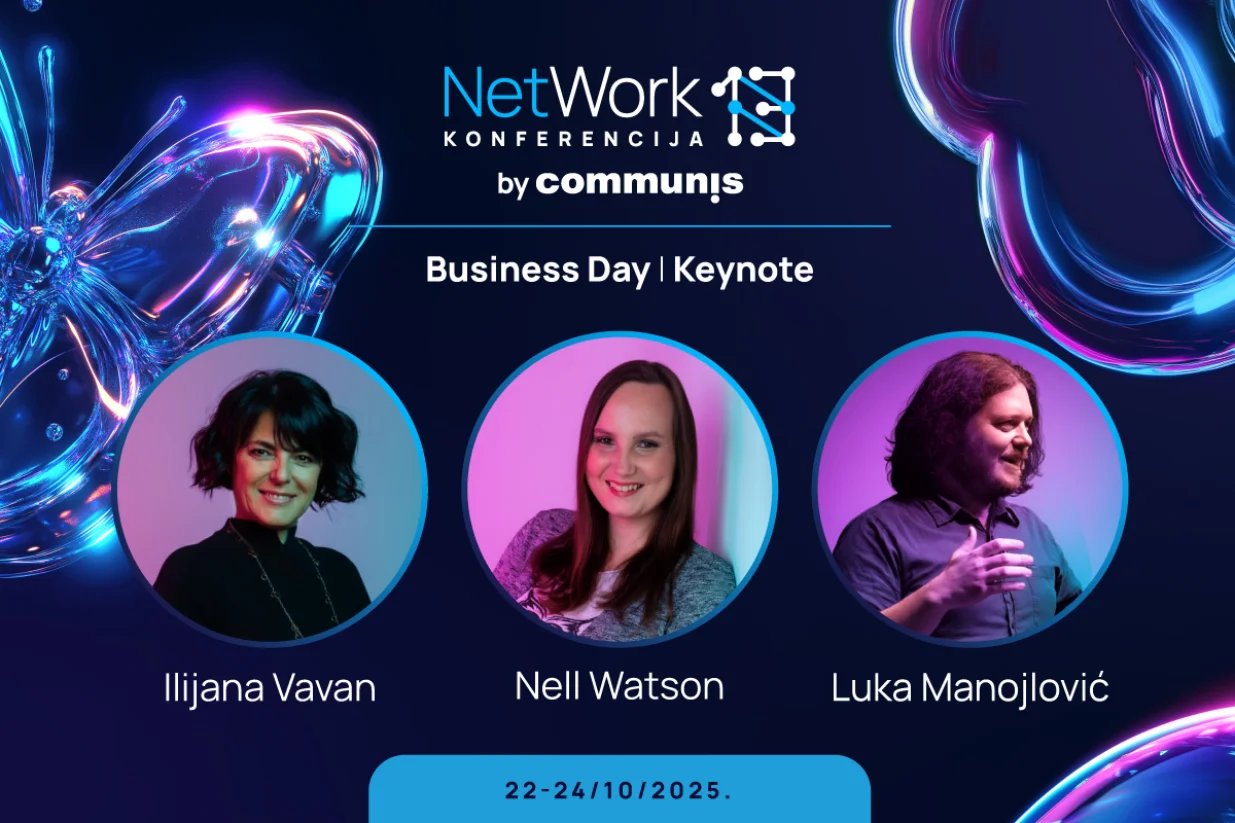 Business Day NetWork 13 konferencije donosi ključne poruke o AI i cyber sigurnostiKeynote koji se ne propušta: Vavan, Watson i Manojlović na jednoj sceni/Promo