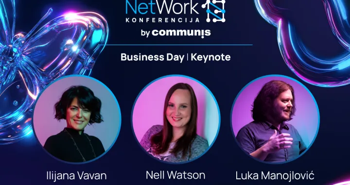 Business Day NetWork 13 konferencije donosi ključne poruke o AI i cyber sigurnostiKeynote koji se ne propušta: Vavan, Watson i Manojlović na jednoj sceni/Promo