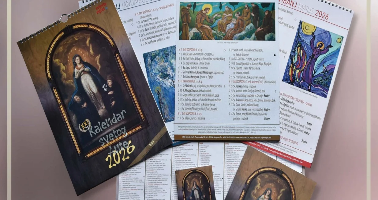 komplet kalendara sv. Ante za 2026. godinu/Svjetlo Riječi