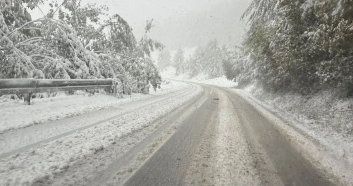 rogoj, obustavljen saobraćaj zbog snijega/Teretnjaci.ba/Facebook