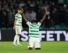 Soccer Football - UEFA Europa League - Celtic v S.C. Braga - Celtic Park, Glasgow, Scotland, Britain - October 2, 2025 Celtic's Kelechi Iheanacho celebrates scoring their first goal REUTERS/Scott Heppell/Foto: Scott Heppell