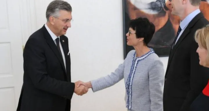 Andrej Plenković i Marta Kos, sastanak u Zagrebu/Vlada Rh