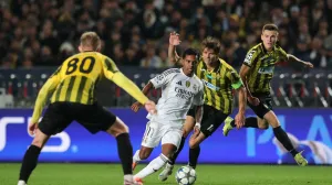 Soccer Football - UEFA Champions League - Kairat v Real Madrid - Central Stadium, Almaty, Kazakhstan - September 30, 2025 Real Madrid's Rodrygo in action REUTERS/Pavel Mikheyev/Foto: Pavel Mikheyev