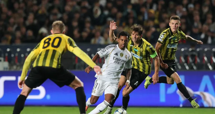 Soccer Football - UEFA Champions League - Kairat v Real Madrid - Central Stadium, Almaty, Kazakhstan - September 30, 2025 Real Madrid's Rodrygo in action REUTERS/Pavel Mikheyev/Foto: Pavel Mikheyev